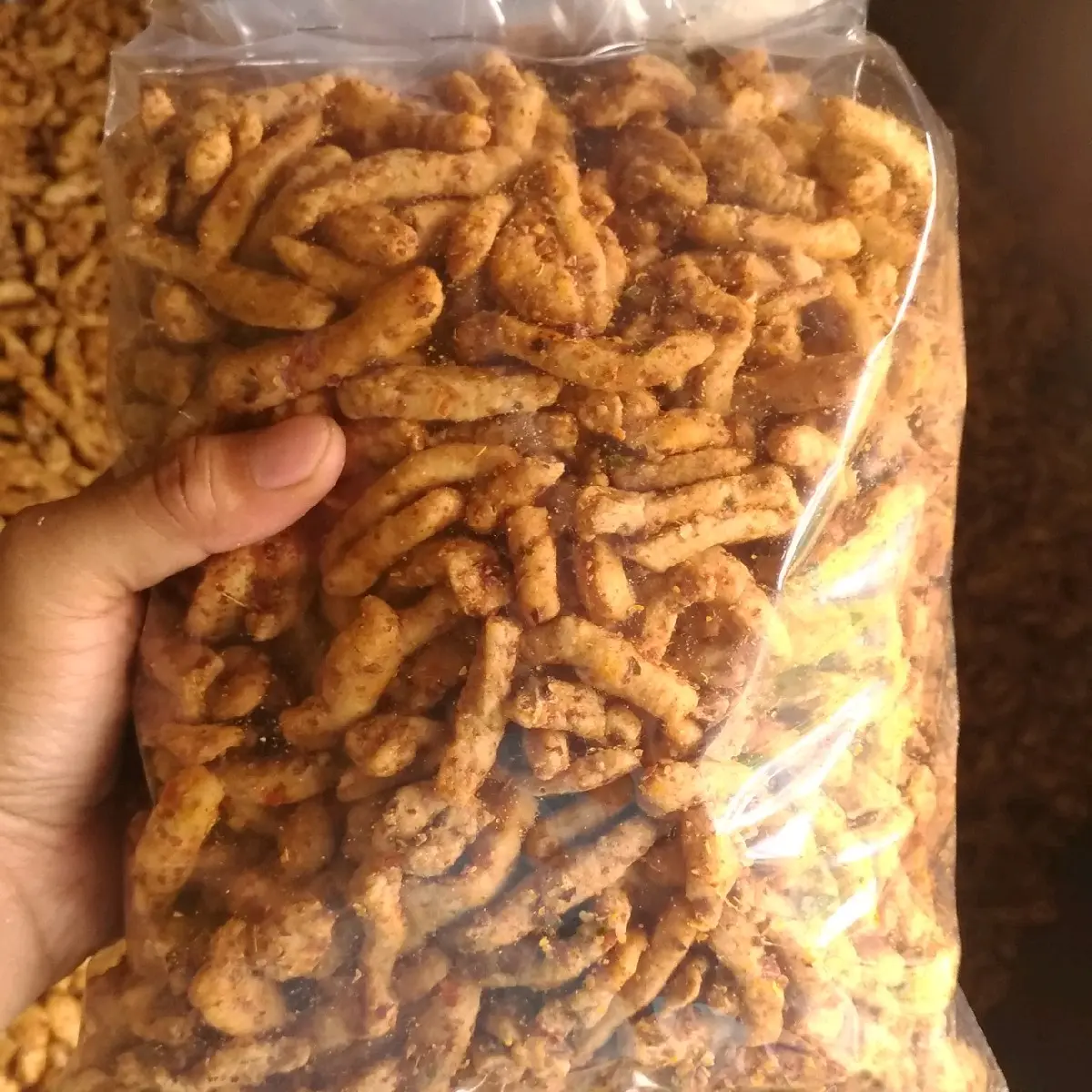 1kg - Basreng Viral Sultan murah Pedas daun jeruk Baso Goreng Siduel snack gratis ongkir bisa COD Asin Cemilan Food