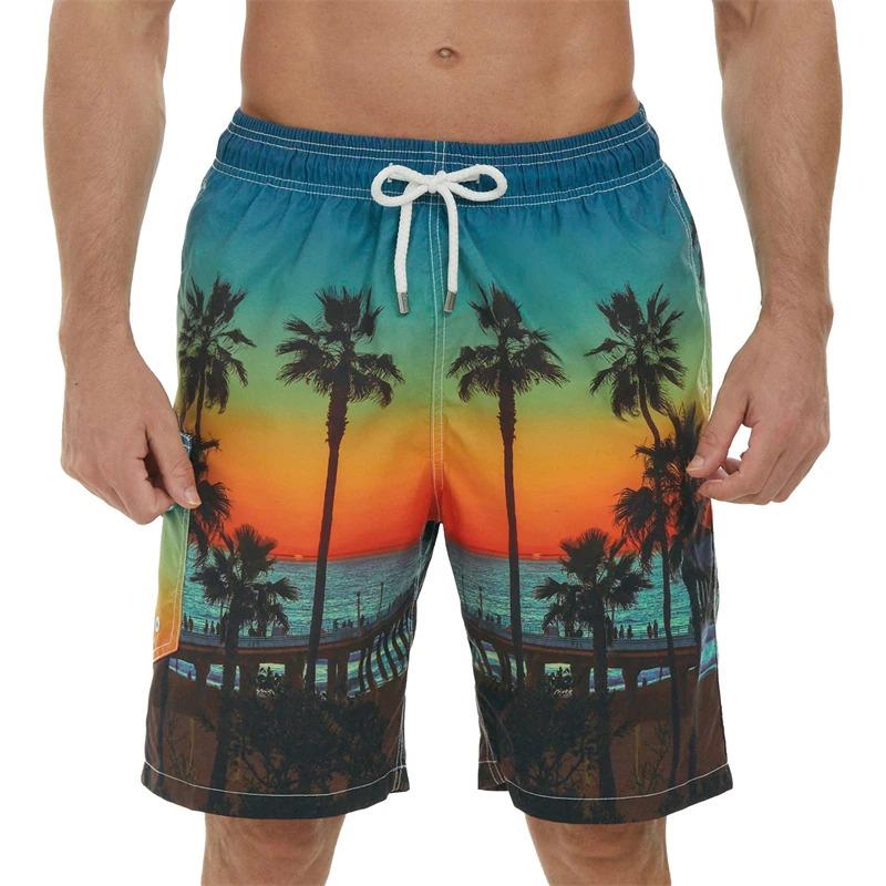 Product Introduction of Men Summer Board Shorts 3D Printed Beach Pants Swimsuit Woman 2023 New Swim Trunks Volleyball Sport Gym Short 14