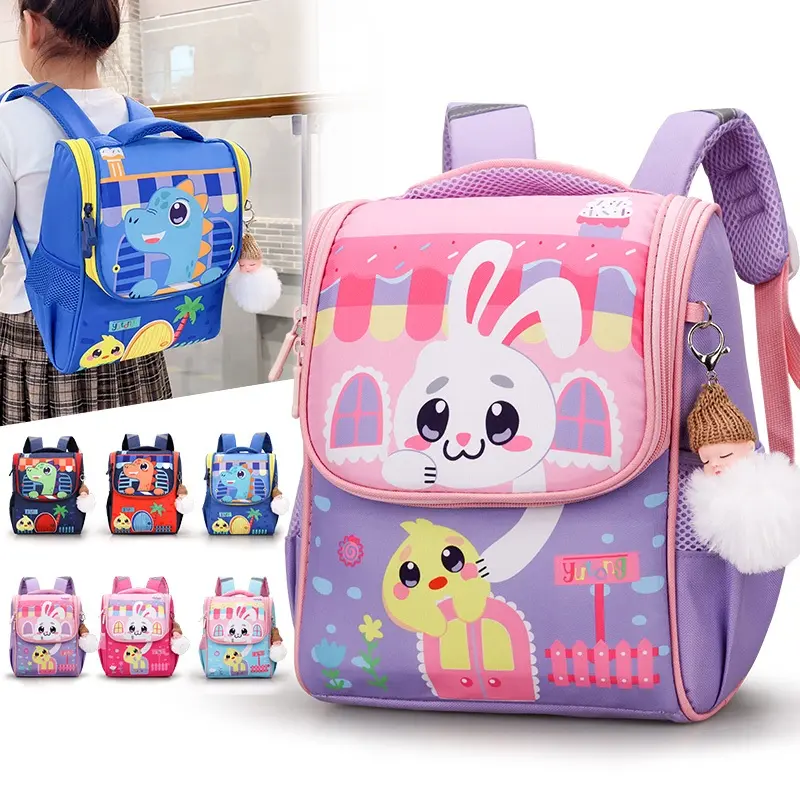 Tas Import Fashion Ransel Anak Unisek Motif 8342 dengan Bahan Kanvas PU 400 Gram 2