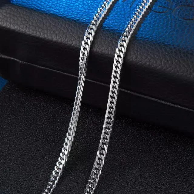 kalung viral tiktok titanium anti karat model rantai Laki-laki terbaru kekinian silver stainless jewellery 2