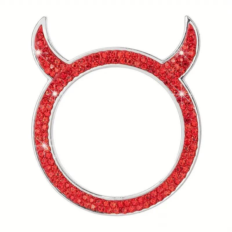Product Introduction of Car Engine Start Stop Button Decoration, Rhinestone Decor Car Engine Start Stop Button Cover, Car Accessories for Women & Men 7