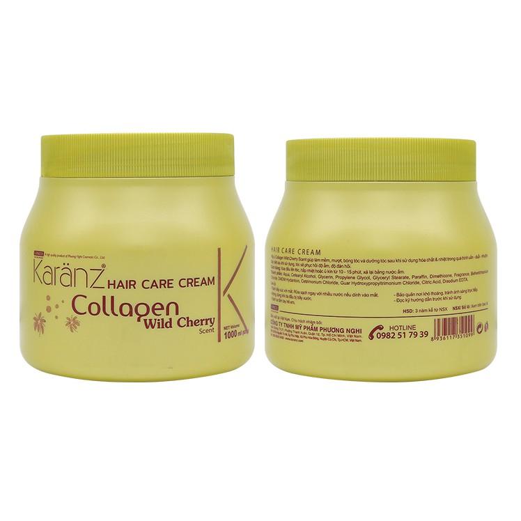 Hấp dầu kem ủ tóc cao cấp phục hồi khô xơ hương Wild Cherry Karanz Hair Care Cream Collagen Wild Cherry scent 900ml