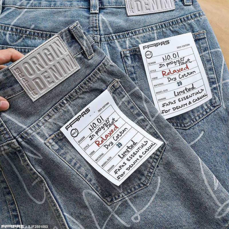 Quần Shorts Nam Any Chất Jean Form Relaxed Fit Dài Trên Gối Chính Hãng Fapas 6