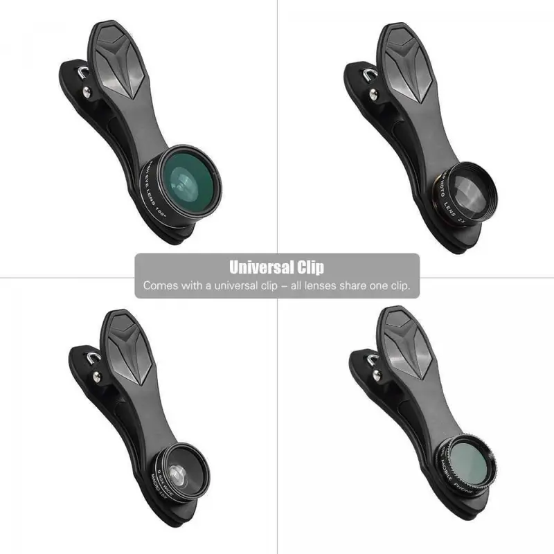 5 in 1 Lensa CPL Fisheye Macro Telephoto Wide Angle - APL-DG5H 4