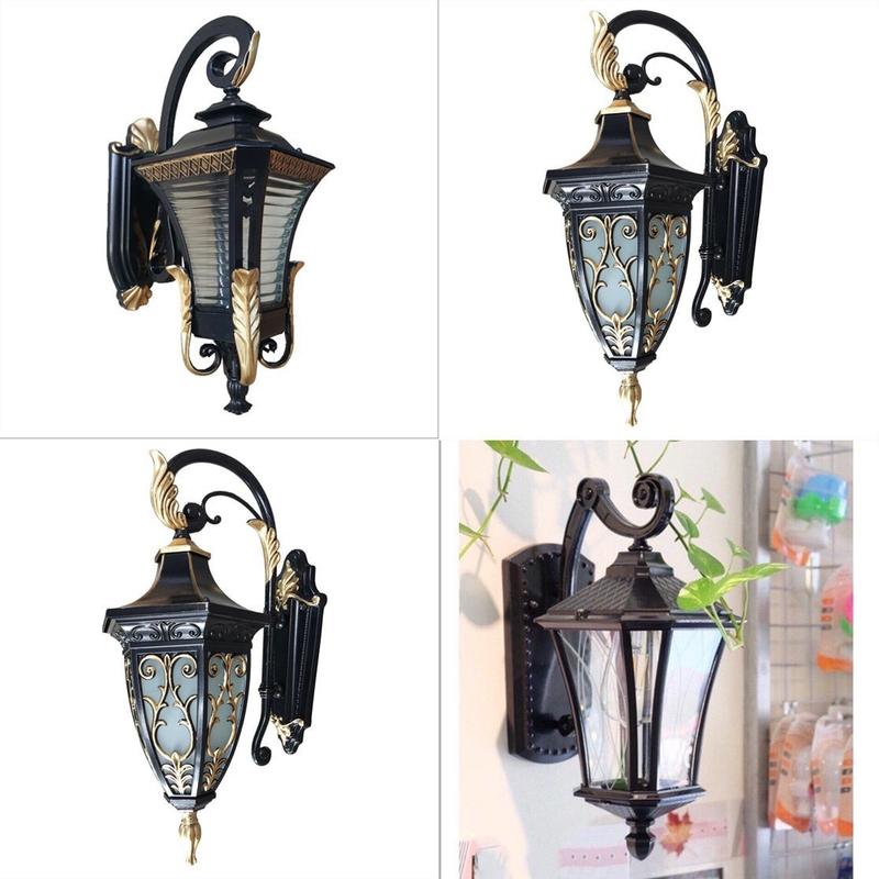 Đèn gắn tường ngoài nhà, đèn cột ngoài trời chống nước