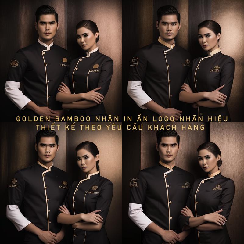 Product Introduction of Áo làm bếp 2 màu trắng và đen dành cho các đầu bếp nhà hàng khách sạn nhận in thêu logo từ 5 đồng phục bếp trở lên 10