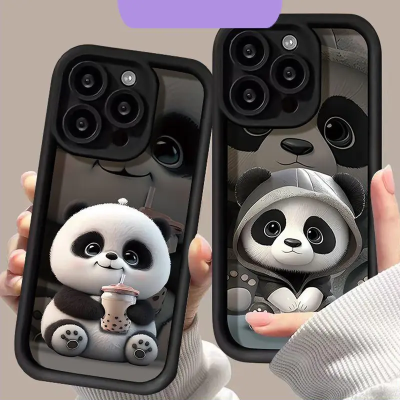 Ốp Điện Thoại, Dành Cho iPhone 11, 7 / 8 / X / 12 / 13 / 14 / 15pro Max, Họa Tiết Gấu Trúc Cá Tính, Chống Thấm Nước Và Chống Sốc, Ốp Di Động, Ốp Bảo Vệ Điện Thoại Di Động Silicone mềm trường hợp Phụ Kiện