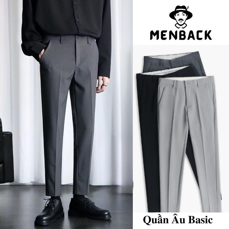 [ MENBACK ] - Quần âu nam baggy hàn quốc ống suông rộng, chất vải cotton hàn cao cấp trending 2024 Menswear Ong Pants