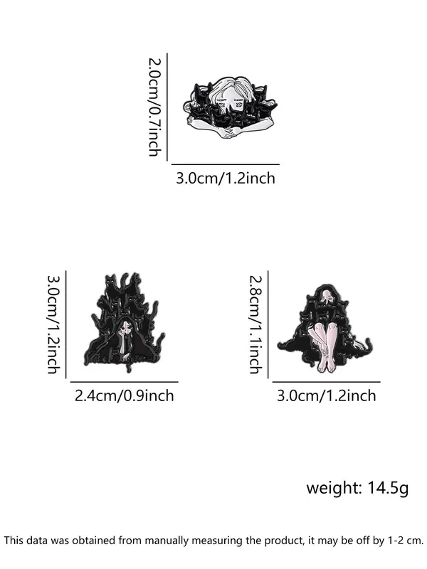 Cartoon Cat Design Brooch, Cute Enamel Pin Suitable for Backpacks, Jeans, Scarves, Hats Decoration, Trendy All-match & Exquisite Brooch for Birthday Gift 1