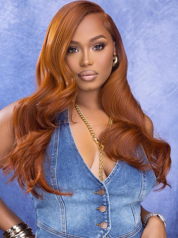 30 Inch Long Wavy Synthetic Wigs for Women, Gorgeous Fluffy Wigs without Bangs, Heat Resistant Synthetic Lace Front Wigs for Party, Daily Use 9