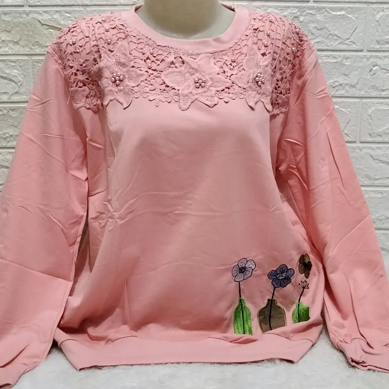 ATASAN KAOS IMPORT  JUMBO LENGAN PANJANG CEWE 3