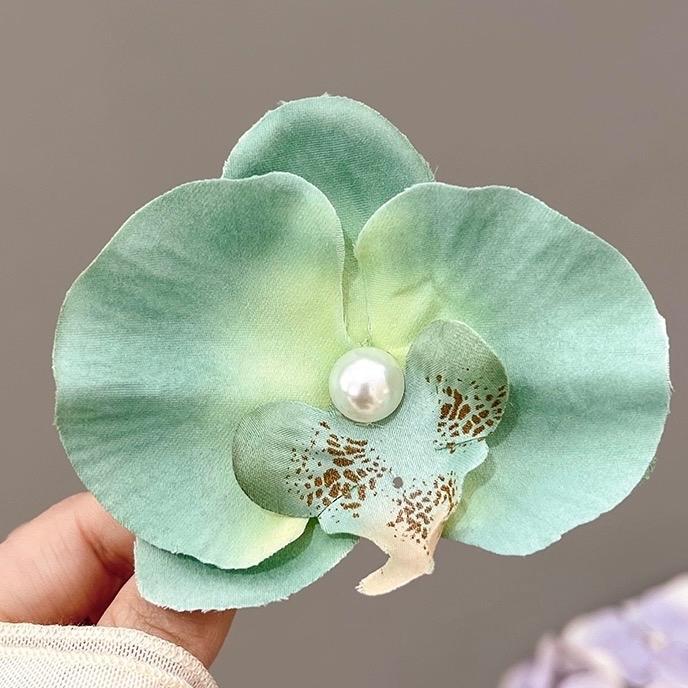 Kẹp Tóc Hoa Lan Hồ Điệp, Phụ Kiện Dành Cho Tóc 6