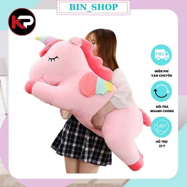 Gấu bông ngựa pony cute đang yêu Thú bông ngựa kỳ lân 1 sừng Vải Nhung co dãn 4 chiều thú nhồi bông ngựa màu hồng Toy