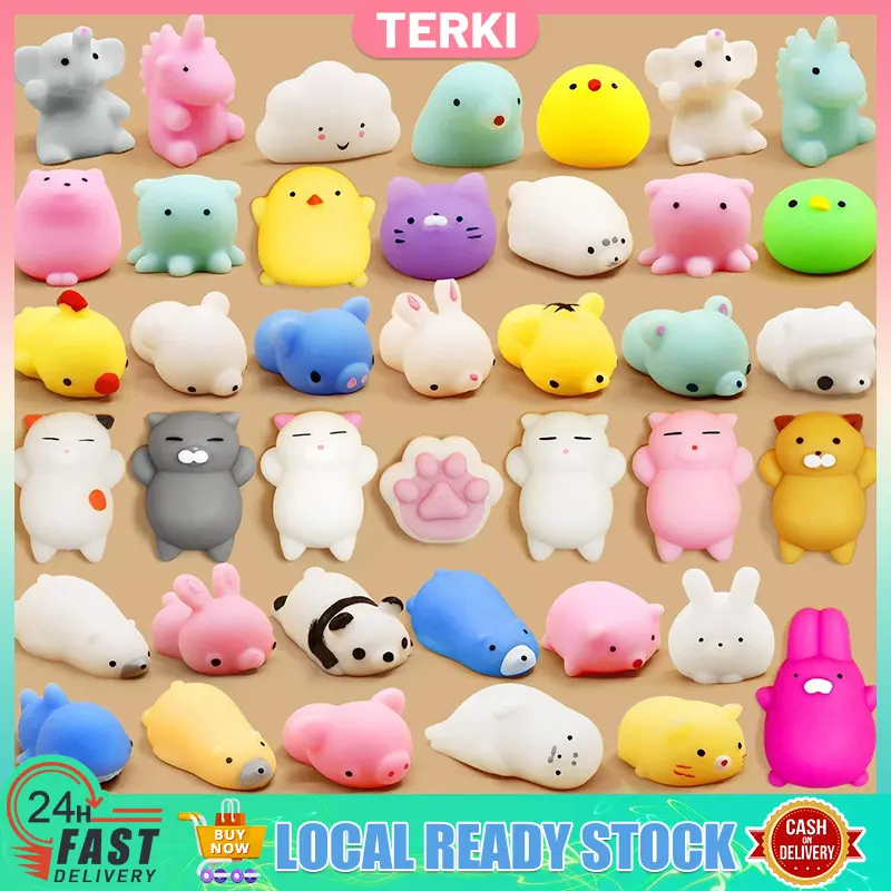 Squishy Toy Fidget Toys Pinch Kneading Toy Stress Reliever Toys Cute Animal Stress Ball Mini Squeeze Ball Toys
