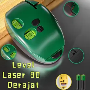 Level Laser 90 Derajat Siku Infrared Horizontal Vertical  DC02 Alat Ukur Siku Kelurusan Lantai Permukaan Sudut