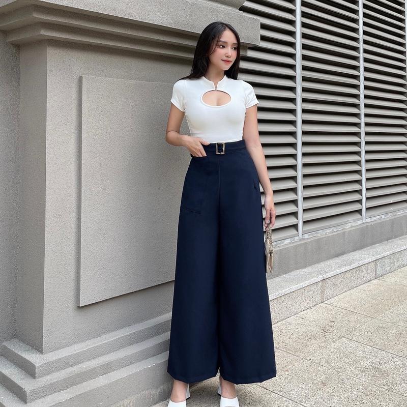 Quần váy chống nắng đa năng NVSHOP, chất liệu quần tây dày dặn - Nữ Women Baggy