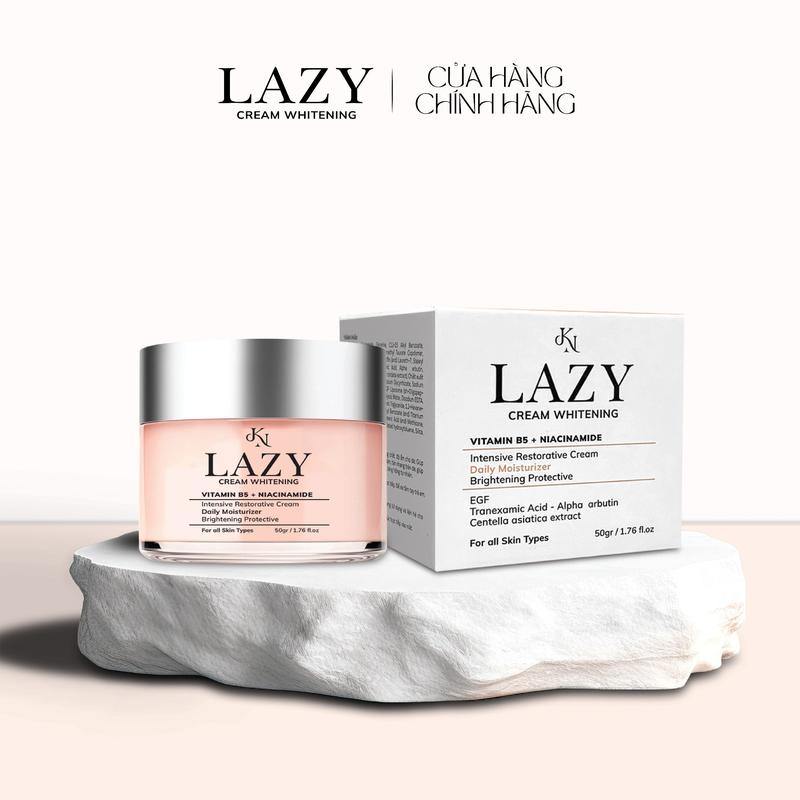 Kem Dưỡng Sáng Da Mặt LAZY Cream Whitening và Skincare ( hũ 50g )