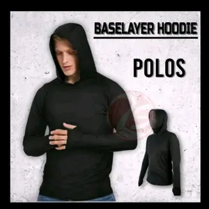 COD - Kaos Manset Panjang Hoodie Olahraga Pria Wanita Termurah