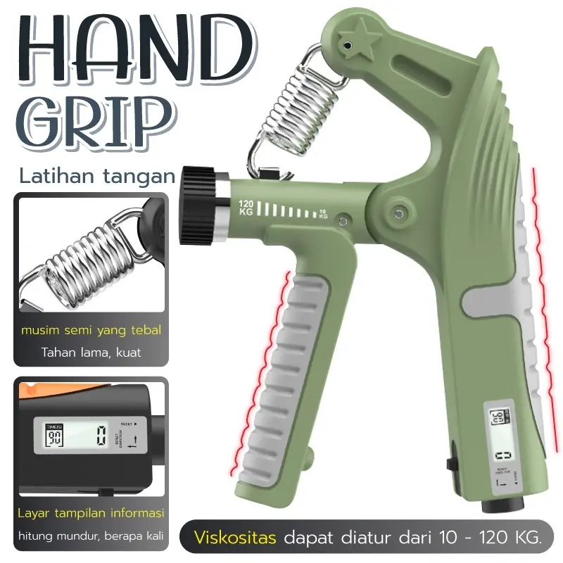 Better Sport Handgrip Hand Grip Alat Bantu Fitness Otot Lengan Tangan Portable