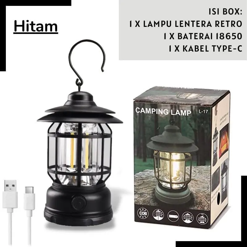 Lampu Lentera LED / Camping Lamp 3 COB Lampu Tenda Camping Tent LED Emergency 0