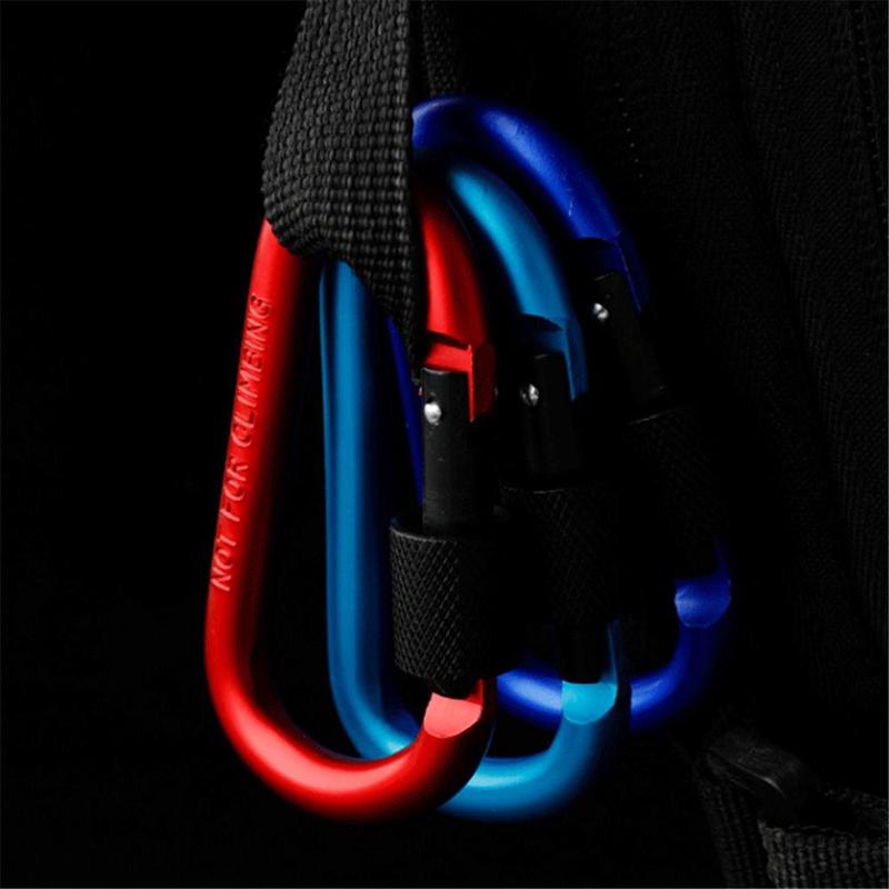 Climbing Buckle, 1 Count Outdoor Aluminum Alloy Spring Hook, Quick Release Buckle, Climbing Bottle Buckle, Sports & Outdoor Accessories 2