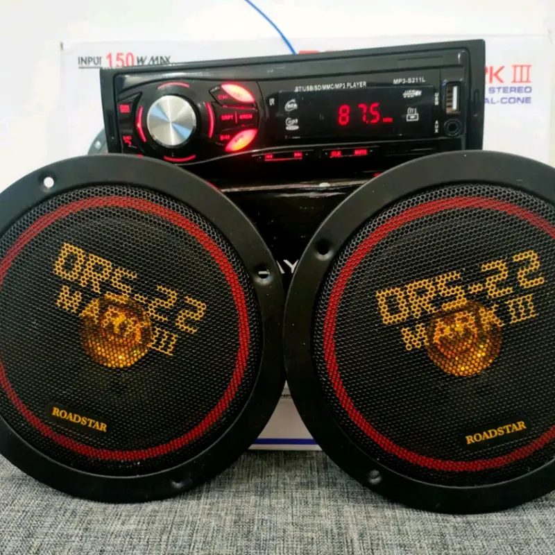 PROMO PAKET LENGKAP TAPE MOBIL + 2 SPEAKER SUPER BASS BISA DIRUMAH & MOBIL 0