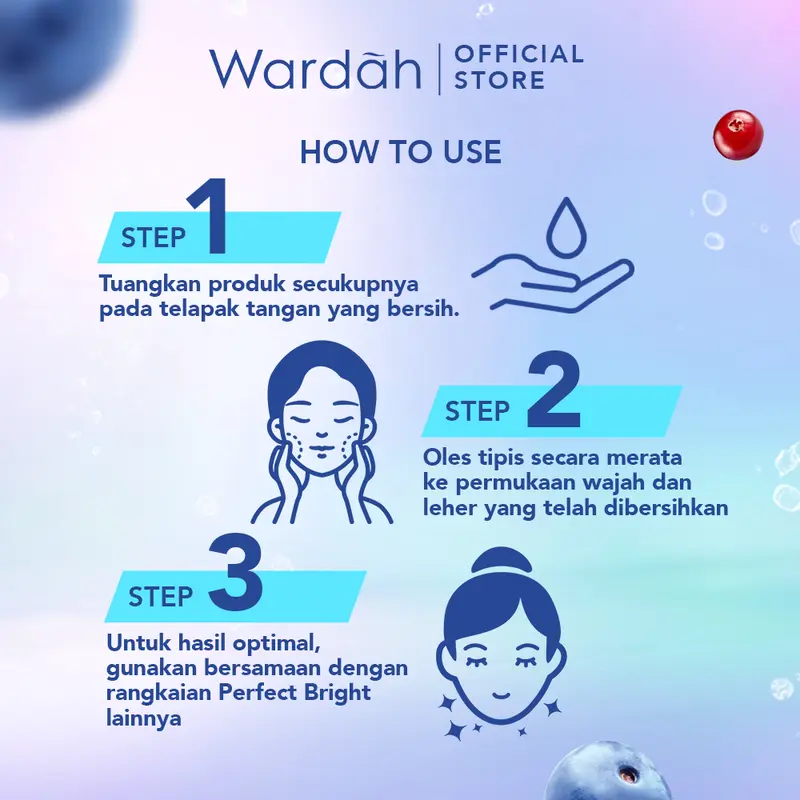 WARDAH Perfect Bright Moisturizer Bright + Smooth Glow SPF 30 PA+++ 20 ml - Pelembab untuk Kulit Glowing - Mencerahkan, Melembabkan, Melembutkan, dan Melindungi Kulit - Skincare 4