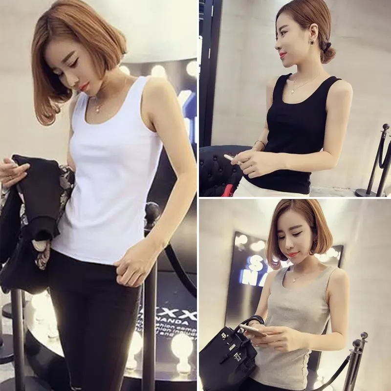 Racer Back for Women Sando Croptop Trendy Ribbed Knitted Tank Top Korean style Sexy Sling Slim Fit Singlets Stringer Clothing Girl's Vest Camisole