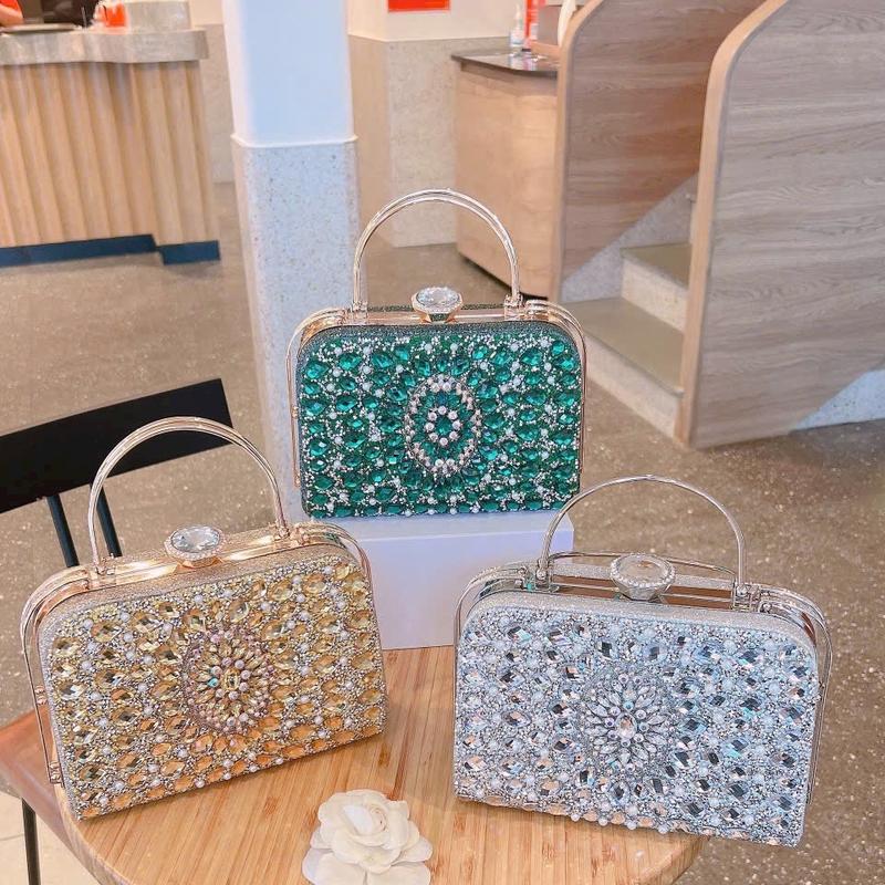 Túi Xách Đi Tiệc Size To Đính Đá Lấp Lánh, Túi Đi Làm Sui Túi Tặng Mẹ Cao Cấp Sang Trọng Mã Bs07 Bag Nhung