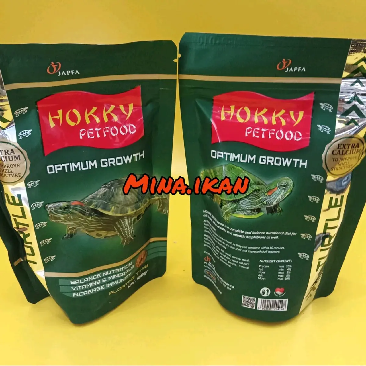 HokkyTurtle Food 100 gram Pakan Pelet Kura Kura Brazil RES 100g gr