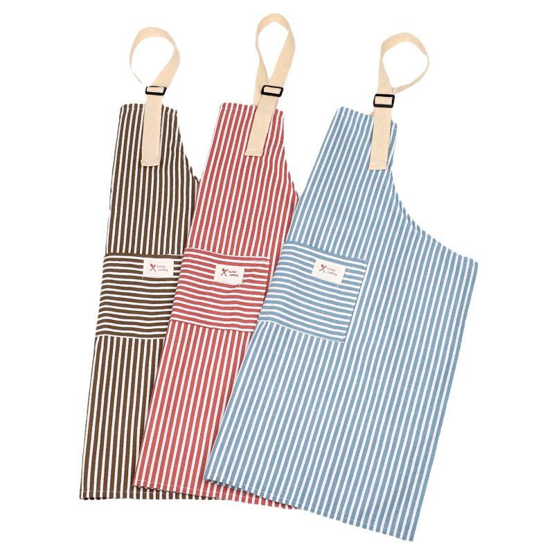 Product Introduction of Kitchen Apron Oil-proof Striped Japanese Aprons For Restaurant Work Chef Waiter Adjustable Size Household Kitchen Accessories Cleaning Cooking Baking Apron 21