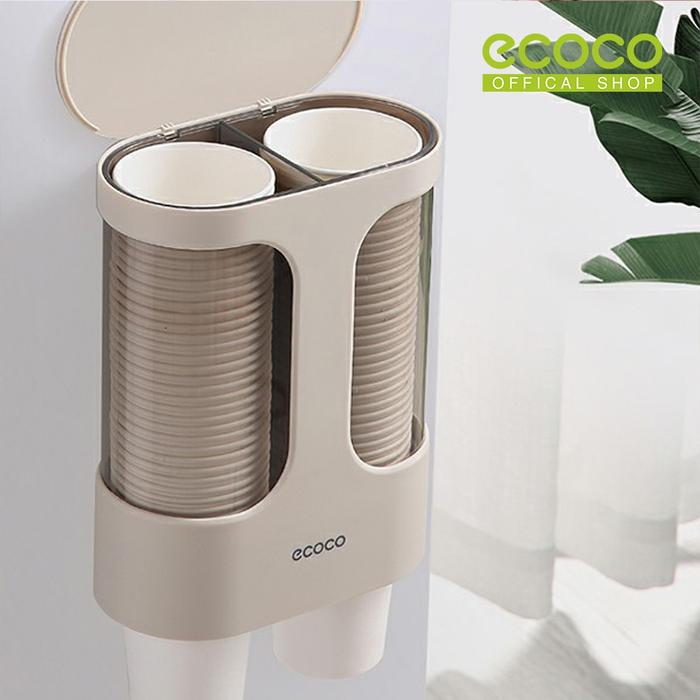 Gambar ECOCO Wall-Mounted Paper Cup Holder - Wadah cup gelas mudah digunakan modern simpel estetik dari Ecoco Indonesia Kota Administrasi Jakarta Barat Tokopedia