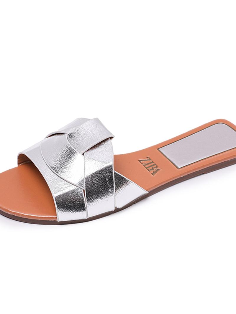 Product Introduction of Women's Fashionable Plain Color Slide Sandals, Casual Comfortable Flat Sandals for Beach, Home, and Everyday Wear, Stylish Flat Flip Flops for Women, Walking Shoes, Gifts for Wife 6