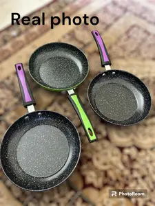 Teflon Anti Lengket 20 cm Wajan Serbaguna Kuali Penggorengan Teflon Serbaguna