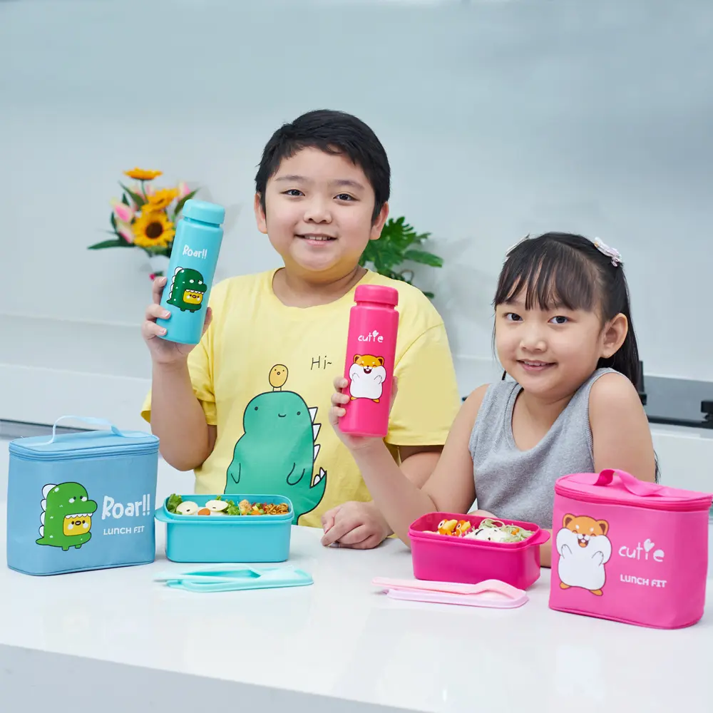 Set Tas Bekal Jennie Kids Lunch Bag Set of 4 Pcs  -
