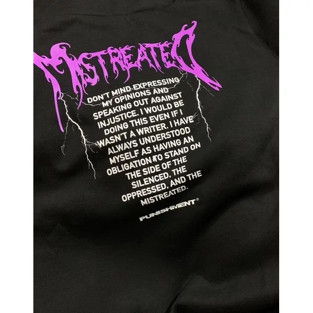 [PROMO] [COD] Hoodie Oversize - Hoodie Unisex - Hoodie Punishment Mistreated Black 2