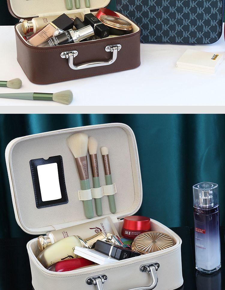 Product Introduction of Túi lưu trữ trang điểm, giá rẻ, ba chiều, túi mỹ phẩm, vỏ cứng, gương, Cầm Tay, hộp đựng mỹ phẩm, tiện lợi, không thấm nước, túi lưu trữ Bag Nam 11