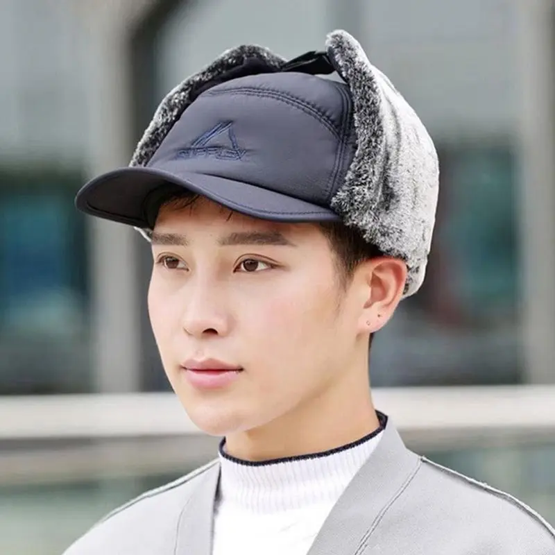 Mũ Nam Lót Lông Trùm Tai Kèm Khẩu Trang Chắn Gió Mùa Đông. Nón Mũ Lữơi Trai Lót Lông Ấm Áp Dành Cho Nam kèm Khẩu Trang Có Thể Tháo Rời Hat Cap Phụ Kiện Đội Đầu 8