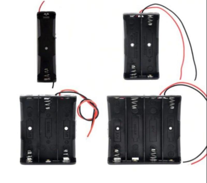 Product Introduction of Slot Black Plastic Battery Case Series Circuit Holder Multi Purposes Storage Box For DIY Power Supply 4