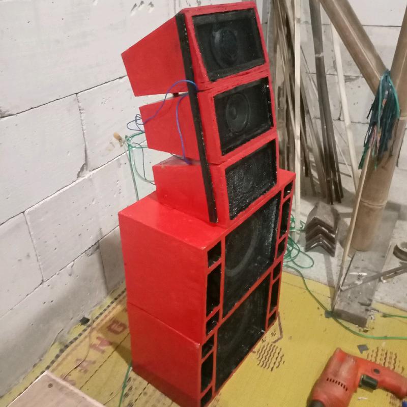 miniatur sound system 6 in siap bunyi Untuk Dalam Ruangan 0