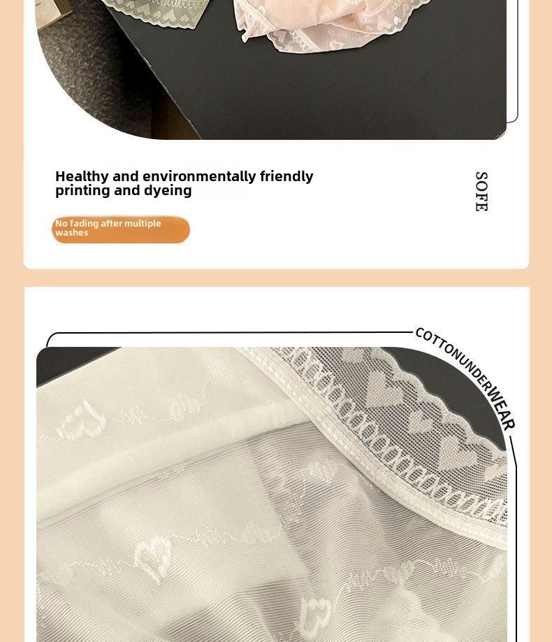 Product Introduction of Low Waist 7A Antibacterial Breathable Soft-lace underwear 12