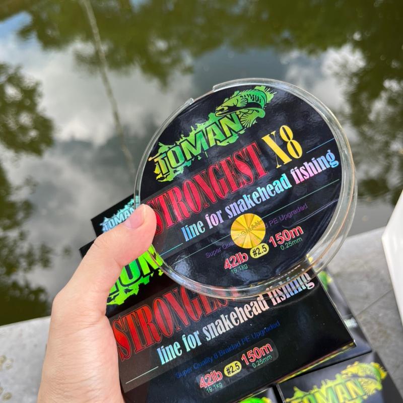 Dây dù PE Toman strongest X8 150m chuyên câu lure Fishing Đi Câu Bắt Cá Câu Cá