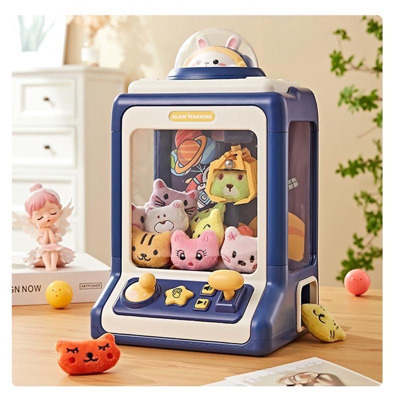  Đồ Chơi Máy Gắp Thú Bông Mini Có Hiệu Ứng Nhạc và Đèn Tặng Kèm Gấu Bông và Nhiều Bóng Tặng Kèm Dây Xạc Toy 