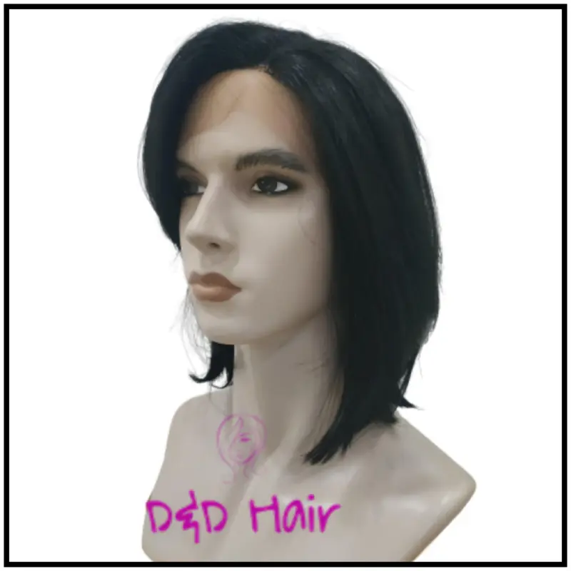 Wig Gondrong - D&D300704 - Black - Front Lace Wig - Wig Pria 2