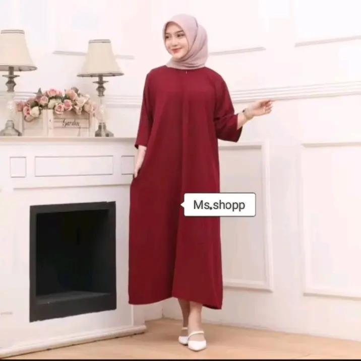 DASTER/DRES WANITA TANGAN 3/4/DASTER CRINGKEL AIR FLOW Kantong Airflow Panjang Crinkle 2