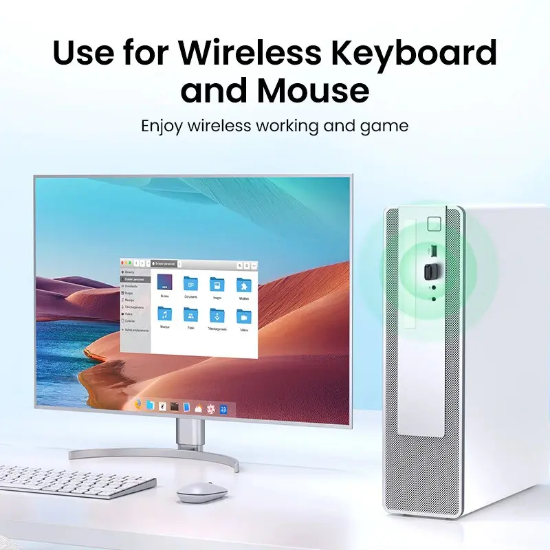 Ugreen CM591 USB 5.3 Bluetooth Adapter Dongle Transmitter Windows PC 4
