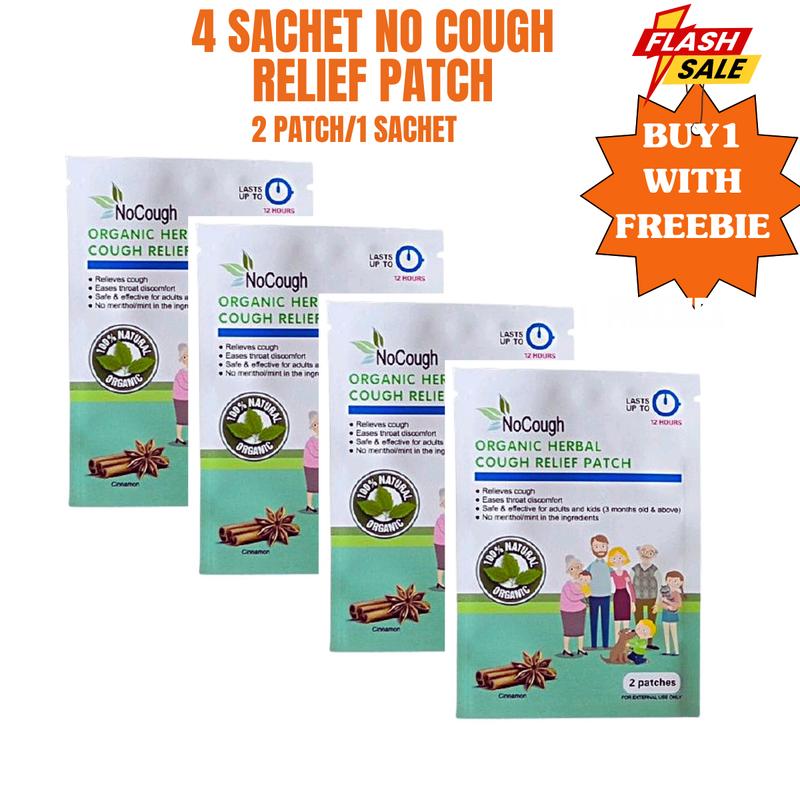 4 Sachet (8 Patch) Authentic NoCough Relief Patch Healthcare - TikTok ...