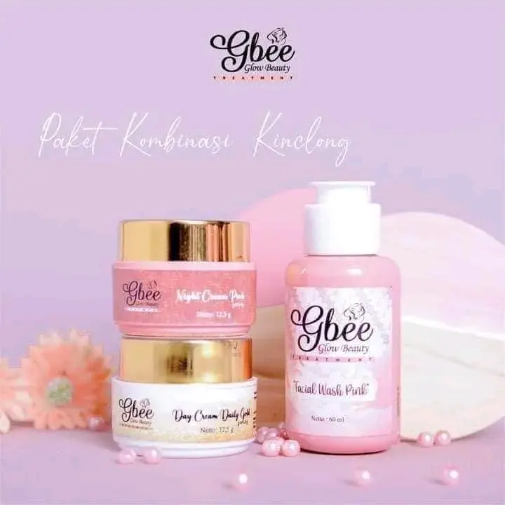 Gbee Glow Beauty Skincare Paket Kinclong Medium Untuk Semua Jenis,Kulit Pemutihan secara Alami Dan Natural, Kontrol Minyak di Wajah, aman bagi wajah Berminyak untuk mengatsi kulit Kusam Perawatan Pembersihan 6