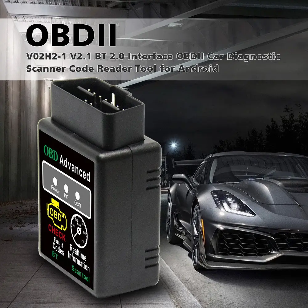 OBD ELM327 Bluetooth OBD2 OBDII CAN BUS Check Engine Car Auto Diagnostic Scanner Tool Interface Adapter For Android PC