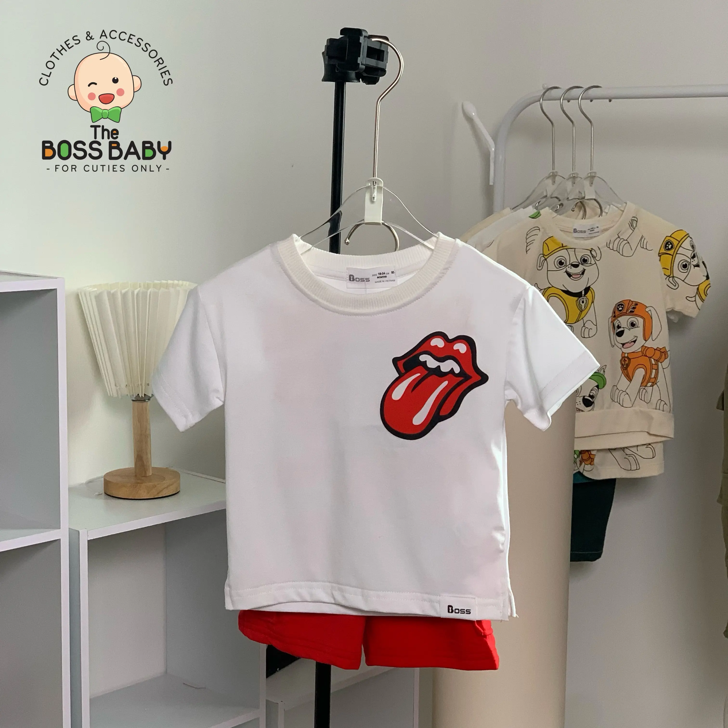 Set bộ túi hộp đỏ lưỡi Rolling (9-35kg) -SH24156 - ThebossbabyVN Cotton